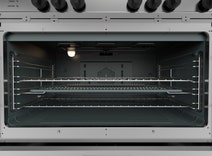 Glem 90cm Dual Fuel Freestanding Oven Stainless Steel GB965GE hero image