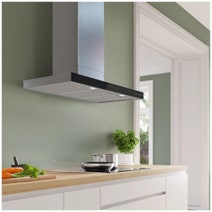 Bosch 90cm Series 6 Wall-mounted Canopy Rangehood, Stainless Steel DWB97DN30A hero image