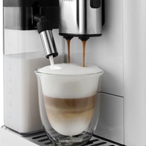 DeLonghi Rivelia Fully Automatic Coffee Machine White EXAM44055W hero image