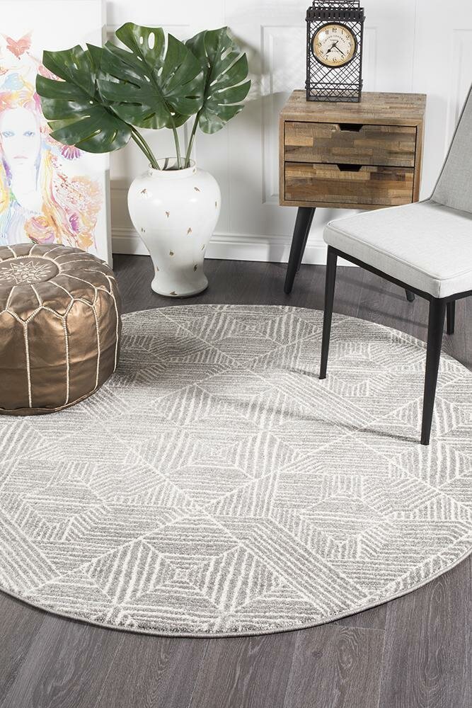 Rug Culture Oasis Medium Silver Rug 200X200CM - OAS-457-SIL-200X200 hero image