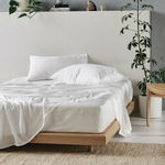 Linen House Tencel 375TC White Queen Sheet Set 01709F397 hero image