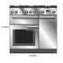 Falcon 90cm Elise Freestanding Dual Fuel Oven/Stove Stainless Steel and Nickel ELS90DFSS/N image NaN
