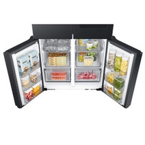 Samsung 809L AI Family Hub French Door Fridge with Internal Beverage Centre Matte Black SRF9800BFH hero image