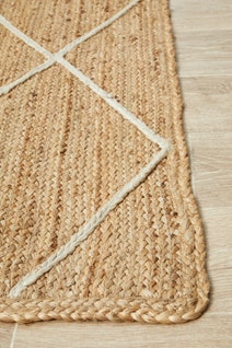 Rug Culture Nosa Extra Large Natural & White Rug 320X230CM - NSA-222-NAT-320X230 hero image