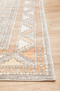 Rug Culture Mayfair Oversize Grey & Peach Rug 400X300CM - MAY-CAT-GRY-400X300 hero image