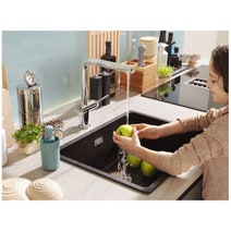 Franke Maris 520mm Single Bowl Topmount Sink with Extension Drainer Matte Black MRG610-52MBFPC hero image