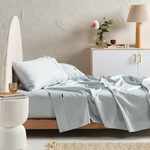 Linen House Augusta 500TC Pale Blue King Sheet Set 01710F733 hero image