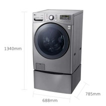 LG TwinWash® with TrueSteam 15kg/8kg Washer Dryer Combo with MiniWasher TWIN171215S hero image