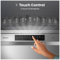 Hisense 60cm Freestanding Dishwasher Silver Steel HSBE15FS hero image
