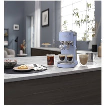DeLonghi Dedica Duo Coffee Machine with Cold Brew Blue EC890LA hero image