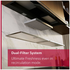 Neff 90cm N 90 Integrated Rangehood Clear glass black printed Matt Black D99XET2S5 image NaN