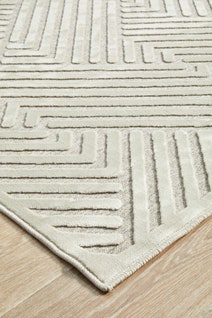 Rug Culture York Medium Off White & Natural Rug 230X160CM - YRK-CIND-WHT-230X160 hero image