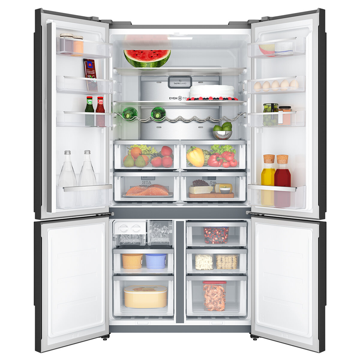 Electrolux 562L UltimateTaste 700 French Door Refrigerator Black EQE5607BA hero image