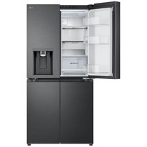 LG 506L French Door Fridge with Slim In-Door Ice and Water Dispenser Matte Black GF-L500MBL hero image