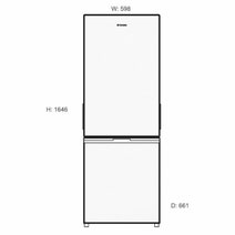 Westinghouse 340L Bottom Mount Fridge WBB3400WG hero image