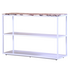 Reddie Suzy Shelf Unit Calcatta Marble Top White Frame SHFSZ120X35X80ST7M2 image NaN