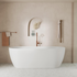 Fienza Nero 1780 Freestanding Stone Bath White ST12 image NaN