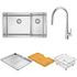 Abey Lucia 1 and 3/4 Sink with Gareth Ashton Tap and Accessories Pack LUA221TPK image NaN