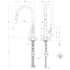 Gessi 60003BNB Mesh Pull Out Kitchen Mixer Tap image NaN