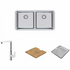 Abey LG200UT5 Lago Double Bowl Undermount Sink Pack image NaN