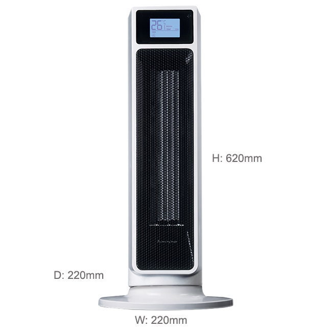 Omega Altise AALTURASW Ceramic Tower Heater 2400W | Appliances Online