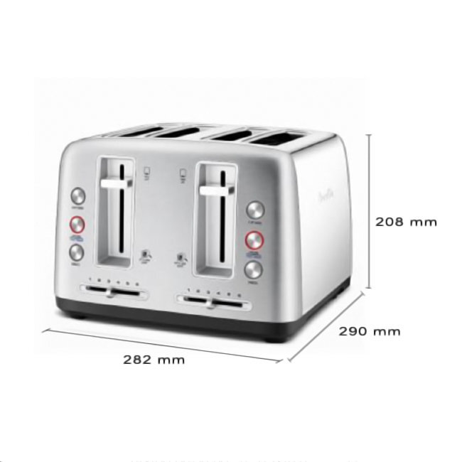 Dimensions of deals a toaster