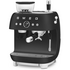 Smeg 50s Style Espresso Coffee Machine with Grinder Matte Black EGF03BLMAU image NaN