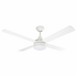 Mercator Cardiff White 1300mm (52") Ceiling Fan with Light FC652134RWH image NaN