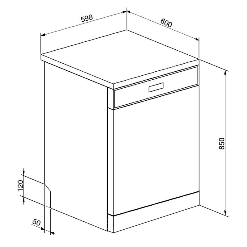Smeg DWA6315X2 Freestanding Dishwasher Appliances Online