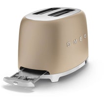 Smeg 50s Retro Style 2 Slice Toaster Matte Champagne TSF01CHMAU hero image