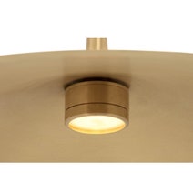 CTO Lighting Tinto Large Pendant Light - Satin Brass Shade with Dark Bronze Drop Rod TINPELSBBZ hero image