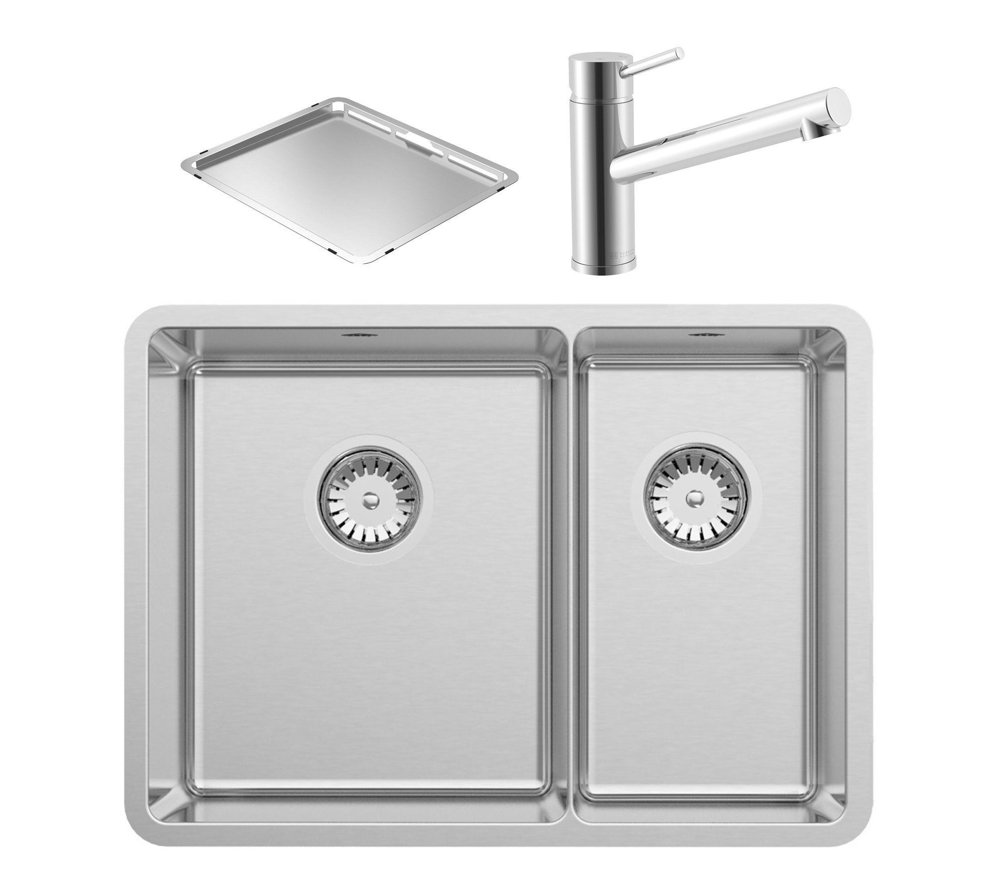 Abey LUA190KW1 Lucia 1 and 1/3 Bowl Sink and Tap Packs hero image