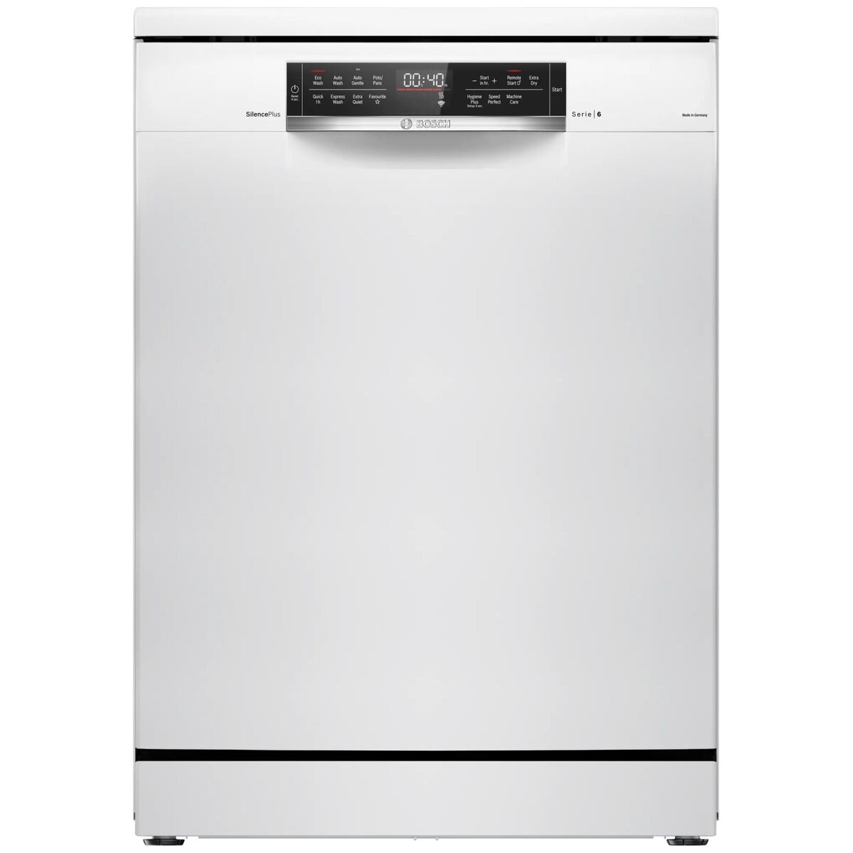 Bosch 60cm Series 6 Freestanding Dishwasher White SMS6HCW01A