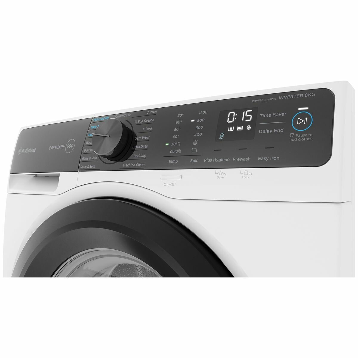 Westinghouse 8kg EasyCare 500 Front Load Washing Machine WWF8024M5WA
