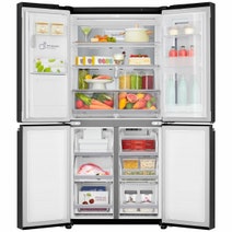 LG 508L Slim French Door Fridge Matte Black GF-V570MBLC hero image