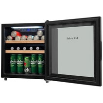 LeCavist 14 Bottle Wine Cabinet Single Zone Black LEK14PV hero image