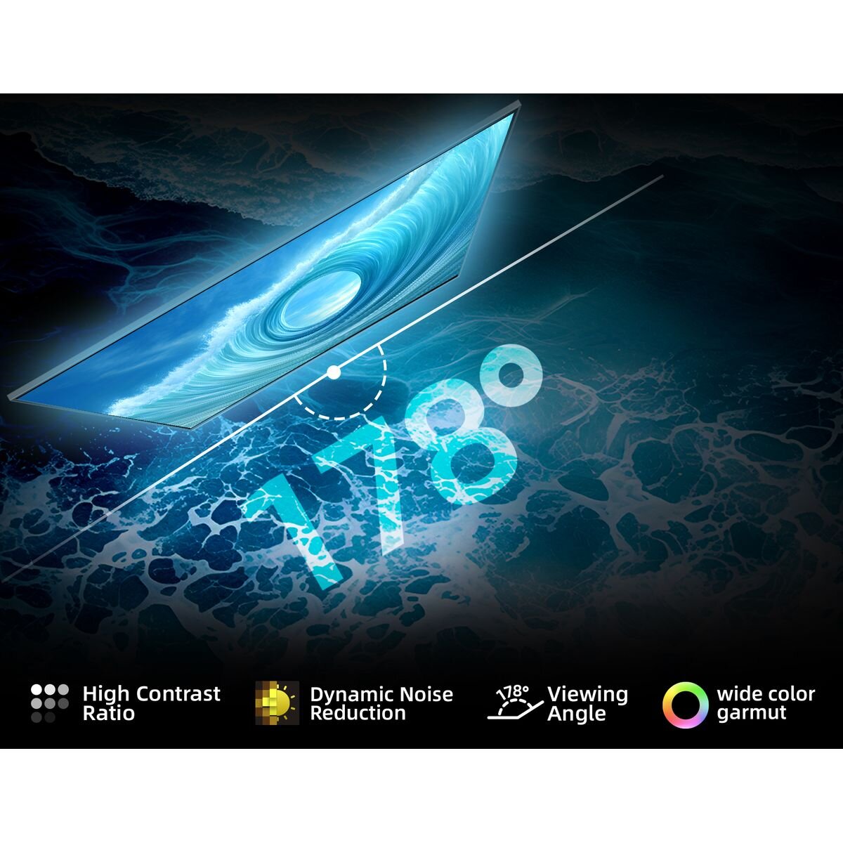 CHiQ 43 Inch QM10 4K QLED Smart Google TV U43QM10 [2025] hero image