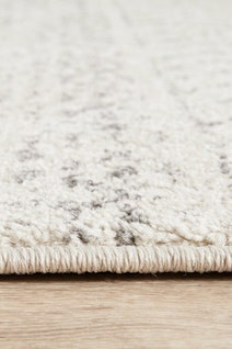 Rug Culture Chrome Large Silver & Off White Rug 400X80CM - CRO-HPR-SIL-400X80 hero image