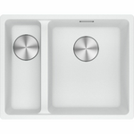 Franke Maris 340/150mm 1 & 1/2 Bowl Left Topmount Sink With Drainer - Polar White MRG660-SBLPWFPC hero image