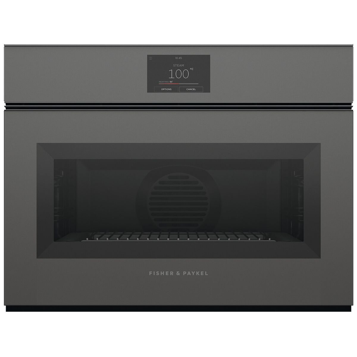 Fisher & Paykel Series 9 60cm Minimal Compact Handleless Combi-Steam Oven Grey OS60NMTNG1 hero image