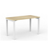 OLG Axis Straightline Desk 1200x600 New Oak Worktop with White Frame OG_AXSD126_NO image NaN