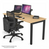 Jason.L 1200 x 700 Quadro Square Leg Home Office Desk - Maple QDS1207.B.ME image NaN
