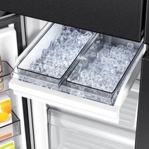 Hisense 640L PureFlex Quad Door Refrigerator with Non-Plumbed Ice and Water Dispenser Dark Stainless Steel HRCD640TBW hero image