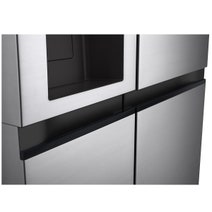 LG 635L Side by Side Fridge with Non-plumbed Ice & Water Dispenser Stainless Steel GS-N600PL hero image