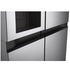 LG 635L Side by Side Fridge with Non-plumbed Ice & Water Dispenser Stainless Steel GS-N600PL  image NaN