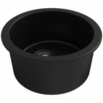Turner Hastings Cuisine Round 47 Fine Fireclay Single Bowl Sink Matte Black CUR47FS-MB hero image