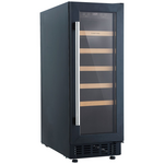 Cantina 20 Bottle Single Zone Wine Cabinet Black CCWIS20B hero image