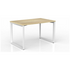 OLG Anvil Straightline Desk 1200x750 New Oak Worktop with White Frame OG_ANSD1275_NO image NaN