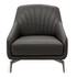 Natuzzi Editions Felicita Charcoal Armchair Leather CHAIRC01415WQ image NaN