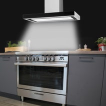 Glem 90cm Series 800 Square Canopy Rangehood Stainless Steel CK90TBLED hero image